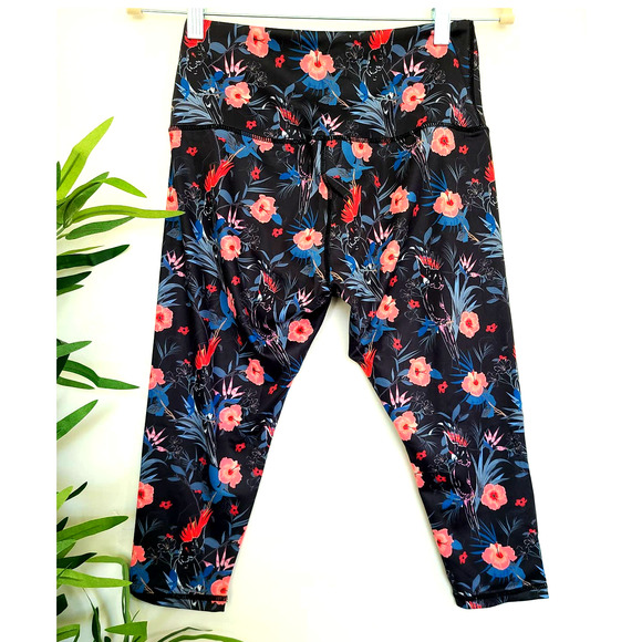 Mint Lilac High Waist Capri Leggings S - Picture 6 of 7